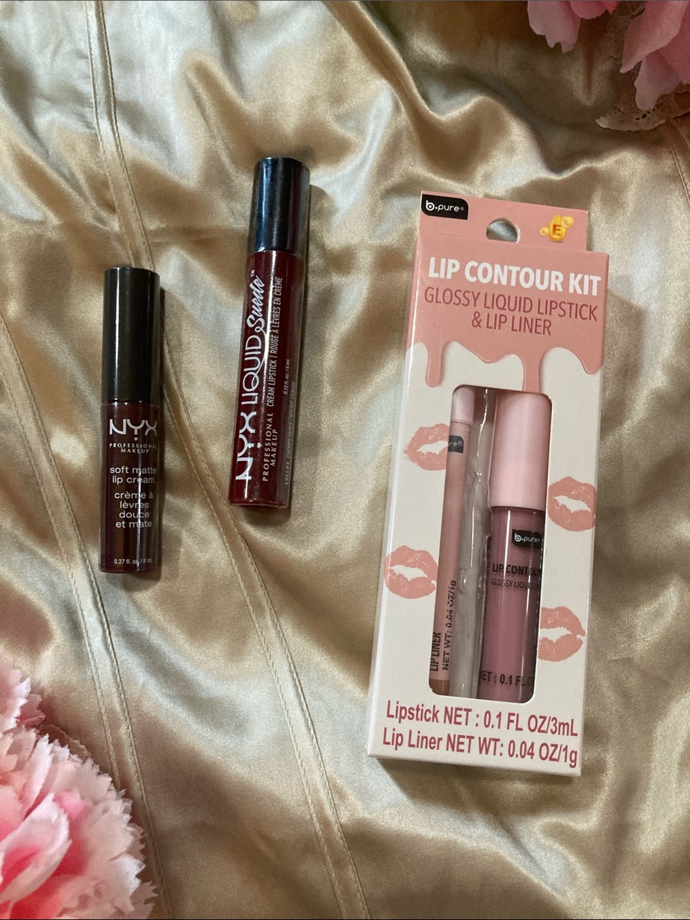 BRAND NEW! NYX + b.pure Liquid Lip Trio! 👄💄